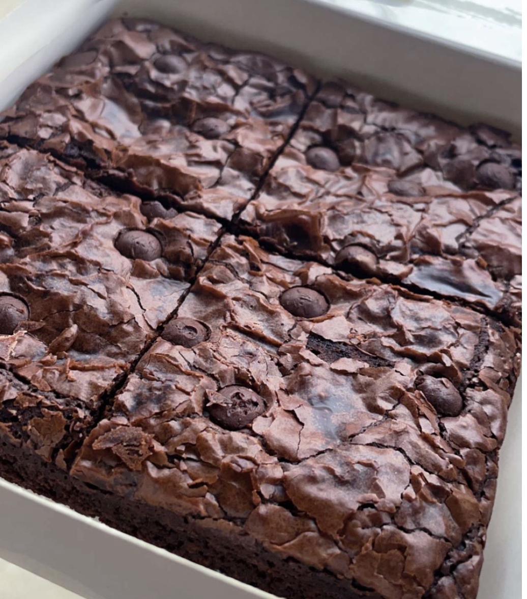 Double chocolate brownies from the supplied bakery photography