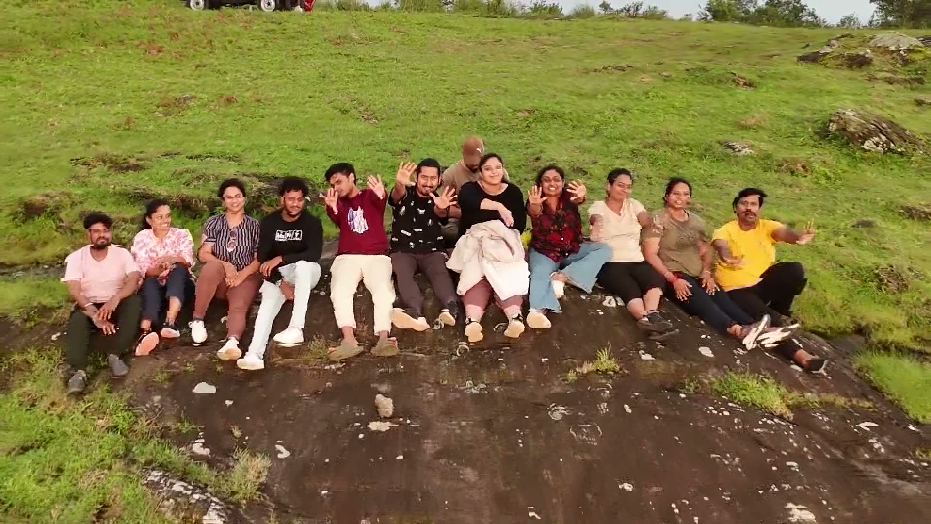 An Exoticamp group outdoors